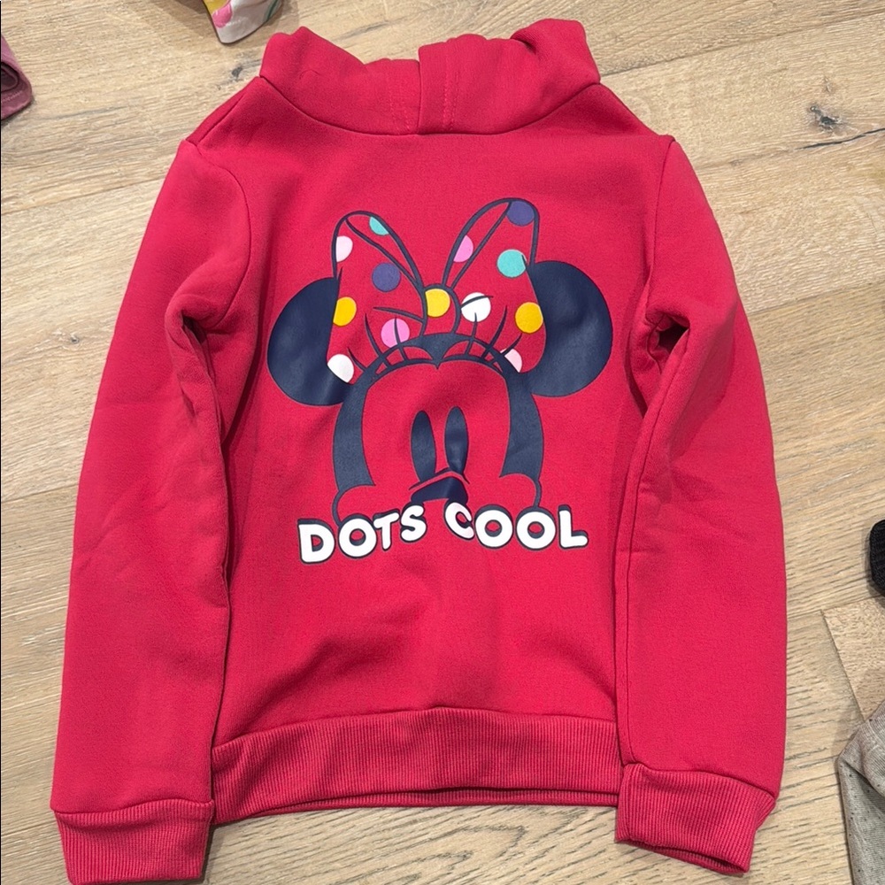 Red Minnie Mouse Kids Sweatshirt